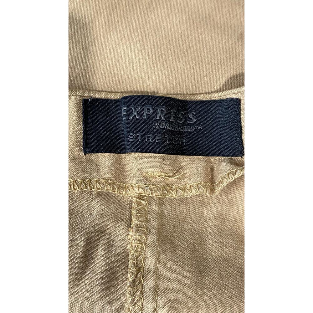 Express Women's Brown Solid Stretch Mini Skirt Sz… - image 8